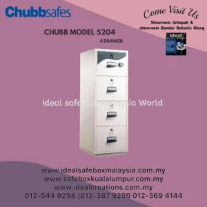 Chubbsafes 4 Drawer RPF Cabinet 5204_370kg